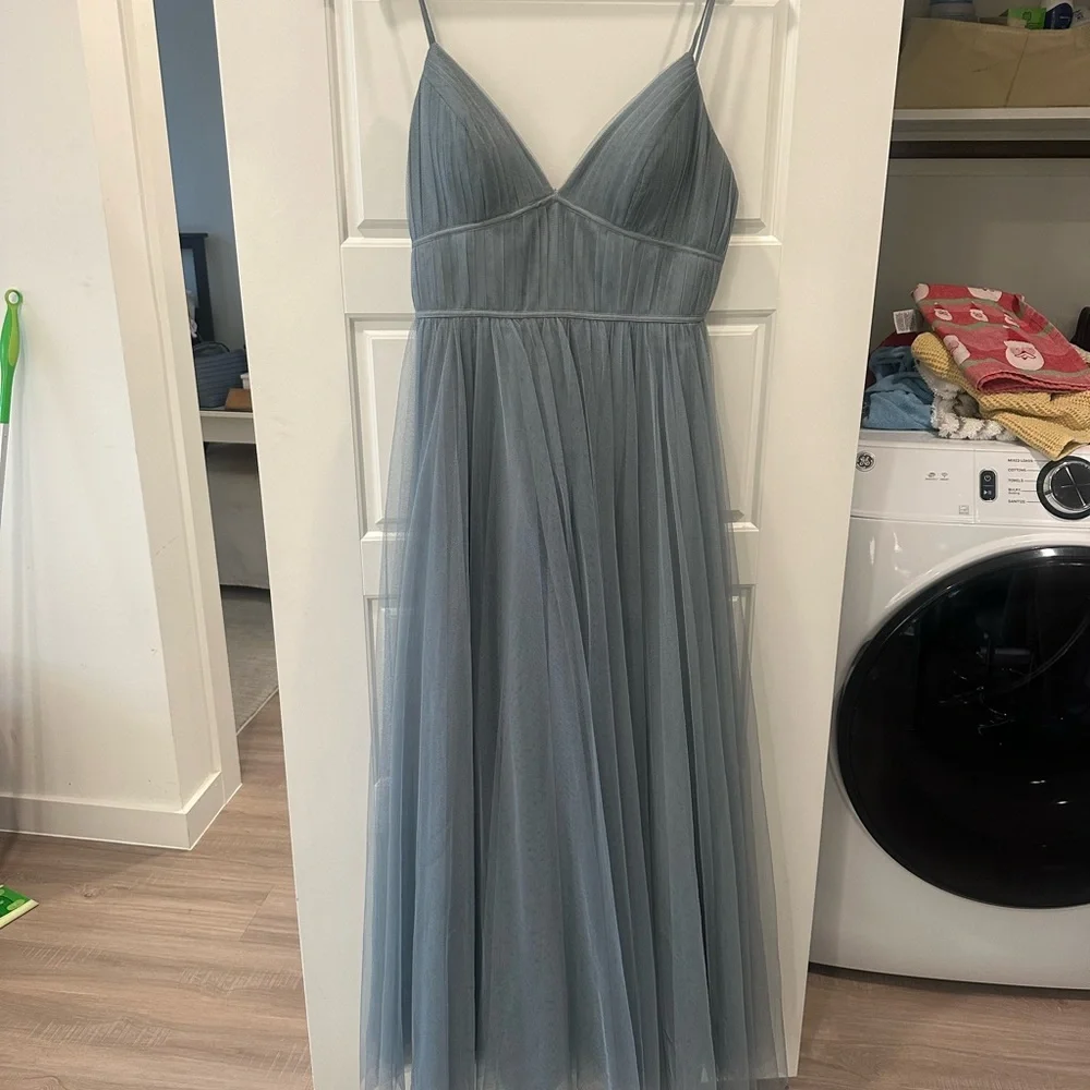 Jenny Yoo Mayan Blue Soft Tulle - Picture 2 of 12